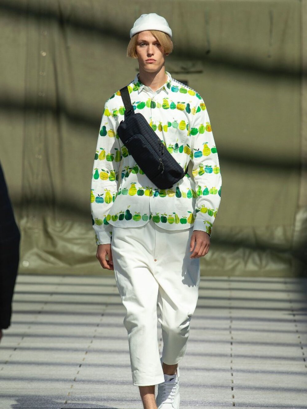 Junya Watanabe 2019SS Runway Tracey English Collab Apple All-Over Print Shirt